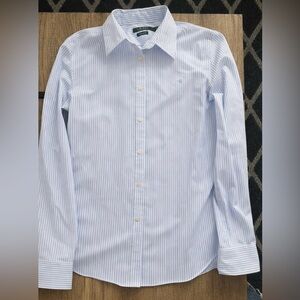 Ralph Lauren Light Blue Striped Shirt